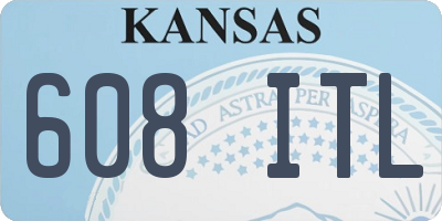 KS license plate 608ITL