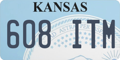 KS license plate 608ITM