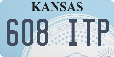 KS license plate 608ITP