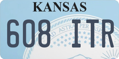 KS license plate 608ITR