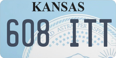 KS license plate 608ITT