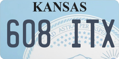 KS license plate 608ITX