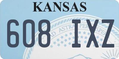 KS license plate 608IXZ