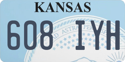 KS license plate 608IYH