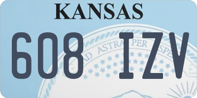 KS license plate 608IZV