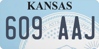 KS license plate 609AAJ