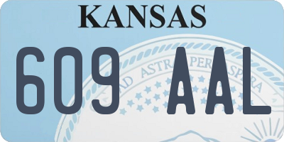 KS license plate 609AAL
