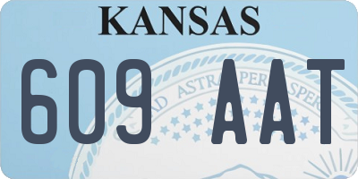 KS license plate 609AAT