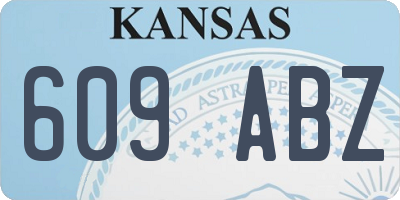 KS license plate 609ABZ