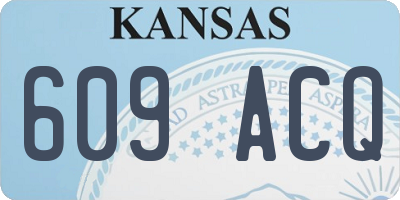 KS license plate 609ACQ
