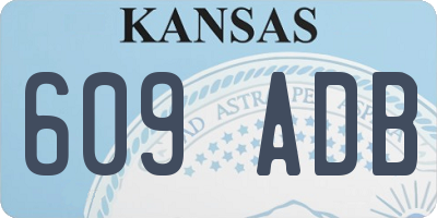 KS license plate 609ADB