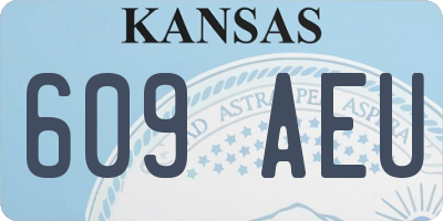 KS license plate 609AEU