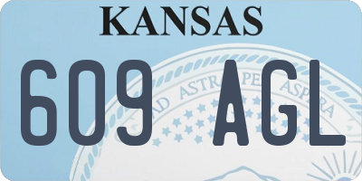KS license plate 609AGL