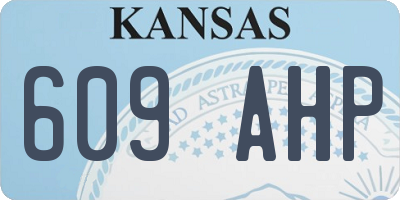 KS license plate 609AHP