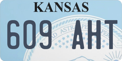 KS license plate 609AHT