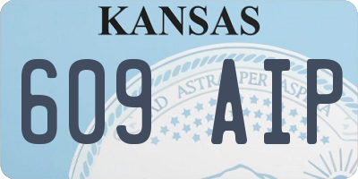 KS license plate 609AIP