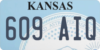 KS license plate 609AIQ