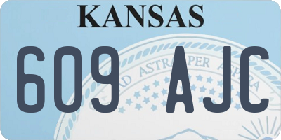 KS license plate 609AJC