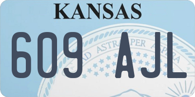 KS license plate 609AJL