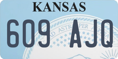 KS license plate 609AJQ