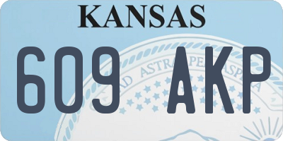 KS license plate 609AKP