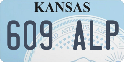 KS license plate 609ALP