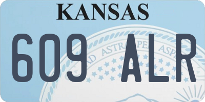 KS license plate 609ALR
