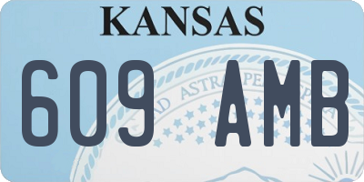 KS license plate 609AMB