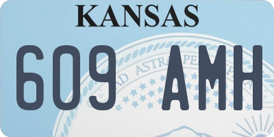 KS license plate 609AMH