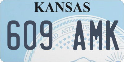KS license plate 609AMK