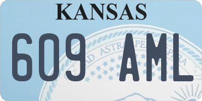 KS license plate 609AML