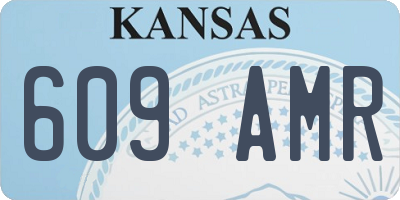 KS license plate 609AMR
