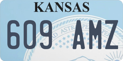 KS license plate 609AMZ