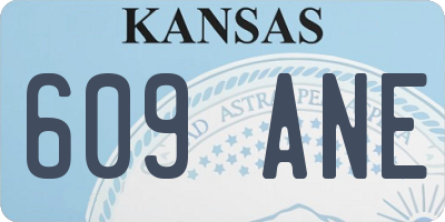 KS license plate 609ANE