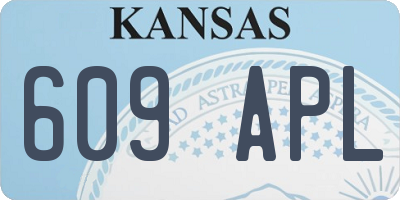 KS license plate 609APL