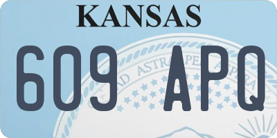 KS license plate 609APQ