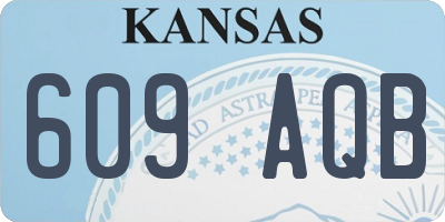 KS license plate 609AQB