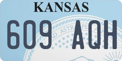 KS license plate 609AQH