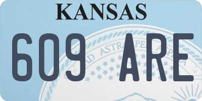 KS license plate 609ARE