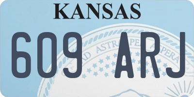 KS license plate 609ARJ