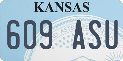 KS license plate 609ASU