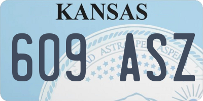 KS license plate 609ASZ