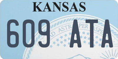 KS license plate 609ATA