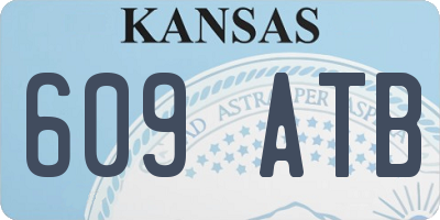 KS license plate 609ATB