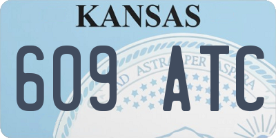 KS license plate 609ATC