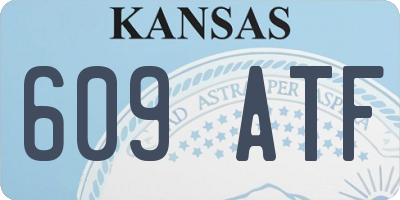 KS license plate 609ATF