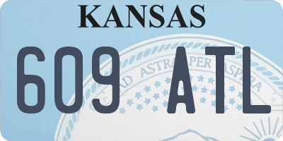 KS license plate 609ATL