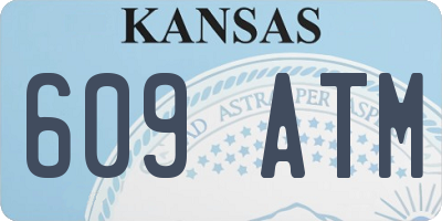 KS license plate 609ATM