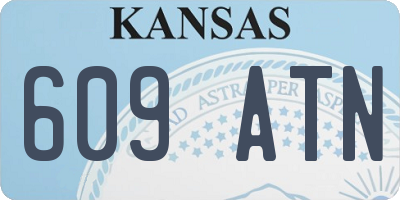KS license plate 609ATN