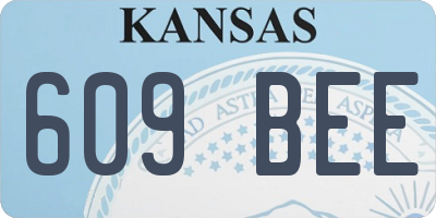 KS license plate 609BEE